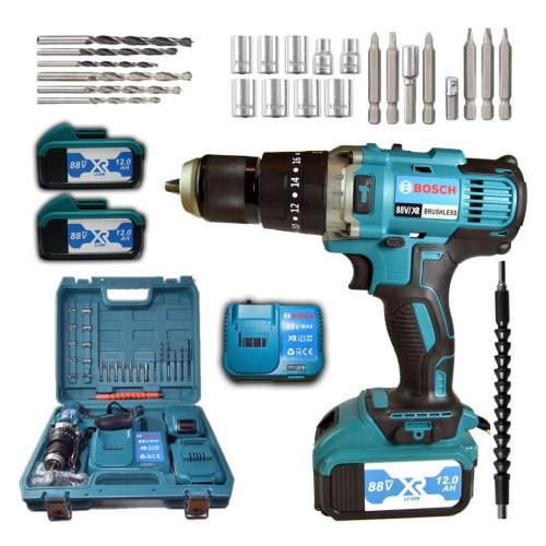 Bosch Plus EEA206 Professional Şarjlı Matkap 5 pilli 88v 12ah