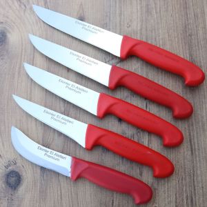 Ekinler Plastik Saplı Premium Paslanmaz Çelik 5 li Kasap Ve Mutfak Bıçağı Seti E154
